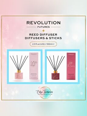 Revolution Reed Diffuser 2 Pack Call Me Angel Under The Covers NEW